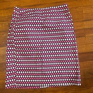 Ann Taylor patterned mini skirt